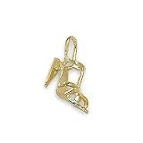 High Heel Shoe Charm 14k Gold 11mm