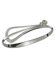 Ed Levin, Lady Slipper Bracelet, Sea Foam Topaz, .925 Sterling Silver & 14K Gold, Sizes S - L