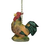 31h Xot0%2BiL. SL160  Whimsical Rooster Farm Decorative Ceiling Fan Light Pull