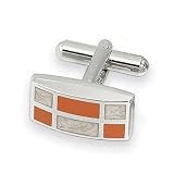 Rectangle Enamel Color Block Cufflinks