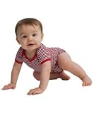 American Apparel Infant Stripe Short Sleeve One-Piece