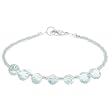 EXP Handmade Glass, Agate & Silver Bracelet