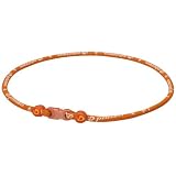 Phiten Titanium Necklace Star Star Necklace, Orange, 18 