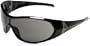 Gargoyles Men's Grip Oversized Sunglasses,Black Frame/Smoke Lens,one size