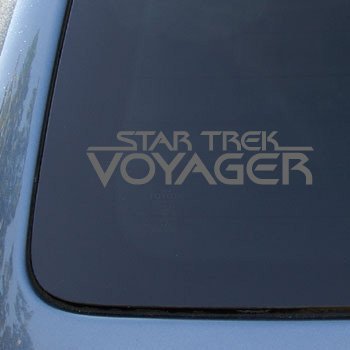  STAR TREK VOYAGER - Vinyl Car Decal Sticker #1675 | Vinyl Color: Silver