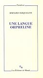 Une langue orpheline