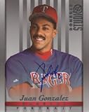Signed Gonzalez, Juan (Texas Rangers) 8x10 Photo