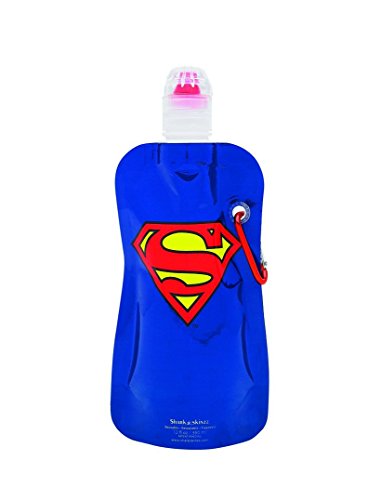 SharkSkinzz DC Comics "Superman" 12 oz Reusable Folding Water Bottle