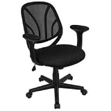 Y-GO Chair™ Mid-Back Black Mesh Computer Task Chair with Arms [GO-WY-05-A-GG]