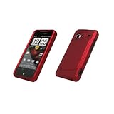 Premium Red Rubberized Snap-On Cover Hard Case Cell Phone Protector for HTC ....