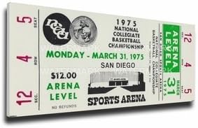 1975 NCAA Basketball Finals Mega Ticket - UCLA Bruins