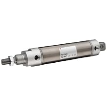 SMC NCM Series Stainless Steel Air Cylinder, Round Body, Double Acting, Rear Pivot Mounting, Switch Ready, Cushioned