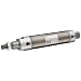 SMC NCM Series Stainless Steel Air Cylinder, Round Body, Single Acting, Spring Return, Front Nose Mounting, Not Switch Ready, No Cushion