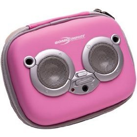 SONIC IMPACT 5020 I-P9 PORTABLE IPOD(R) SPEAKERS (PINK)