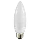 Buy 14 Watt - 60 W Equal - Cool White 4100K - CFL Light Bulb - Decorative Torpedo -... by TCP