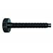 TE-CO 43808 Dog Point Knurled Head Screw Black Oxide, 5/16-18 Thread x 1-1/2" Lg (Pack of 2)