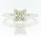 0.97ct Princess Cut Diamond Engagement Anniversary Ring
