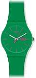 Swatch - NEW GENT COULOURED collection - Montre Mixte - Quartz Analogique - Cadran Vert - Bracelet Plastique Vert