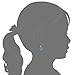 Young Girls Jewelry: Fashion Jewelry for Girls, 14K Gold Plated Heart Leverback Earrings - Teal Dangle Earrings for Kids