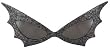 Black Glitter Bat Wing Sunglasses for Halloween Bat Fun!