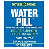 Water Pill Natural Diuretic With Potassium, Caffeine Free Tablets - 50 Ea
