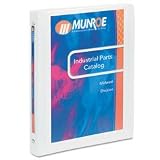 Custom Presentation View Binder, 1/2 Capacity, Holds 11 x 8-1/2 Sheets, White