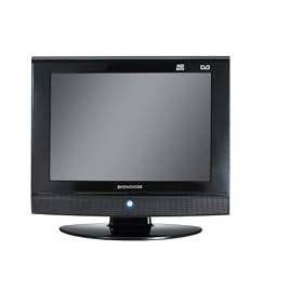 Daewoo DSL15T1TCD - 15" Widescreen LCD TV With Built In DVD Player & Freeview - Piano Black