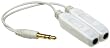iHip IP-VST-W Audio Splitter with Separate Volume Controls (White)