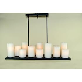 Floating Plate Chandelier with 15 Assorted OR Similar Height Shades by laCandela