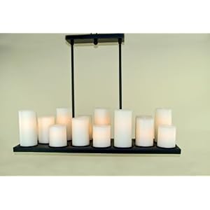 Floating Plate Chandelier with 15 Assorted OR Similar Height Shades