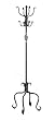 Coat Rack / Stand in Sandy Black Metal Spiral Design