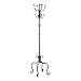 Coat Rack / Stand in Sandy Black Metal Spiral Design