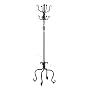 Coat Rack / Stand in Sandy Black Metal Spiral Design