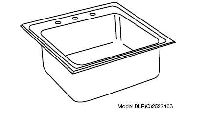 Elkay DLRQ2522104 Gourmet Lustertone Stainless Steel