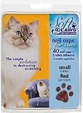Soft Claws for Cats - CLS (Cleat Lock System), Size Small, Color Red Soft Claws for Cats - CLS (Cleat Lock System), Size Small, Color Red