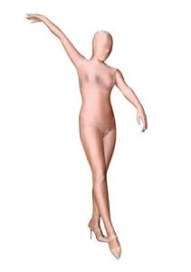 Flesh Zentai Suit, Made of Lycra Spandex (Medium)