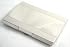 Deluxe Chrome Metal Business Card Holder with Silver Matte Finish Inset