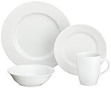 10 Strawberry Street Classic White 16-Piece Dinnerware Set