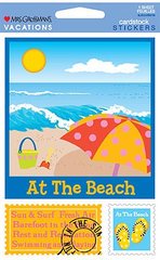 At the Beach Cardstock Scrapbook Stickers (31357) 