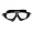 Clear Lens, Black Frame