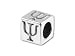 Sterling Silver 5.6mm Letter Bead - Psi