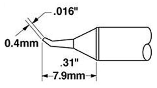 Metcal STTC-026 Cartridge, Conical, Bent, 0.4mm (0.016 In), 30 Deg