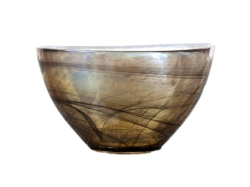 Arda Glassware 99561620 Allure Handmade 6 in. Individual Bowl Set Of 4 - Black- Smoke