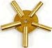 Univesal Clock Key for Winding Clocks 5 Prong Even Sizes