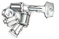 Yakima SKS Lock Cores for Yakima Rooftop Car Racks (4-Pack)