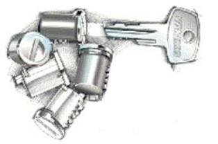 Yakima SKS Lock Cores for Yakima Rooftop Car Racks (4-Pack)