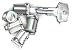 Sporting Goods : Yakima SKS Lock Cores for Yakima Rooftop Car Racks (4-Pack)
