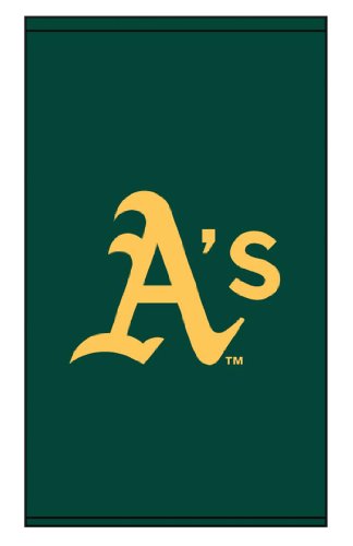 Roller Shades MLB Oakland Athletics Cap Logo - Yellow A - Green Background 0569_0004