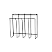 Spectrum 37710 Wall-Mount Magazine Rack, Black