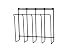 Spectrum 37710 Wall-Mount Magazine Rack, Black